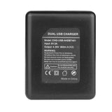 Portable Dual Usb Charger for Gopro Hero4 Batteries - 45-Degree Angle