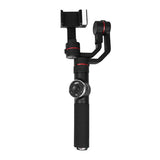 3-axis Gimbal Stabilizer with Tripod Mount & Fill Light for Smartphones - Black - Side View