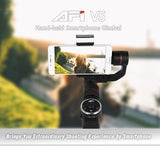 3-axis Gimbal Stabilizer with Tripod Mount & Fill Light for Smartphones - Black - Extra Image