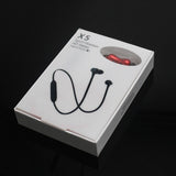 Waterproof X5 Sports Bluetooth Earbuds with Magnetic Design - Black - 45-Degree Angle
