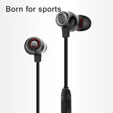 Waterproof X5 Sports Bluetooth Earbuds with Magnetic Design - Black - Close-Up Angle