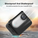 Silicone Charging Case for Insta360 Go 3 Camera - Black - Close-Up Angle