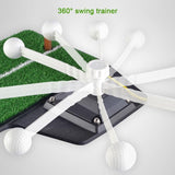 Portable Golf Putting Mat with Push Rod Trainer - 48x23cm - Black - Extra Image