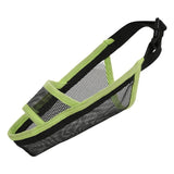 Dog Mouth Cover Anti-Bite Mesh Dog Mouth Cover Medium And Large Dogs Anti-Drop Mask Xl - Black - Front View