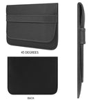 Horizontal Flap Clutch Bag with Neoprene Laptop Lining - Blue - 10 Inch