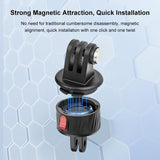 Magnetic Base Action Camera Adapter for Gopro and Action Cameras - 45-Degree Angle