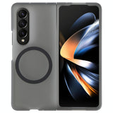 For Samsung Galaxy Z Fold4 5G Shockproof Magsafe Case - Frosted Black - Front View