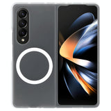 For Samsung Galaxy Z Fold4 5G Shockproof Magsafe Case - Frosted Black - Low Angle