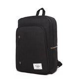 Versatile Oxford Laptop Backpack - Fits 15.6 Macbook Samsung Sony Dell Alienware Chuwi Asus Hp - Black - Top-Down View