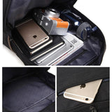 Versatile Oxford Laptop Backpack - Fits 15.6 Macbook Samsung Sony Dell Alienware Chuwi Asus Hp - Black - Close-Up Angle