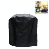Waterproof Bbq Grill Cover - 210d Oxford Cloth Anti-uv Dust-proof 71x73cm Black - Front View