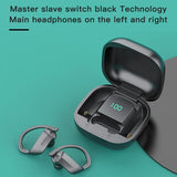 Wireless Bluetooth Earphones with Charging Box and Digital Display - 258 - Black - Extra Image