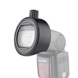 Round Flash Adapter For Tt685 / V860Ii / V350 / Tt600 - Black - Front View
