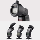 Round Flash Adapter For Tt685 / V860Ii / V350 / Tt600 - Black - Rear View