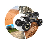 37cm Remote Control Bigfoot Climbing Car - 1 12 Alloy 4wd Cross-country Toy - Black - Extra Image
