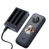 Fast Charger for Insta360 one X2 - Triple Slot - 45-Degree Angle