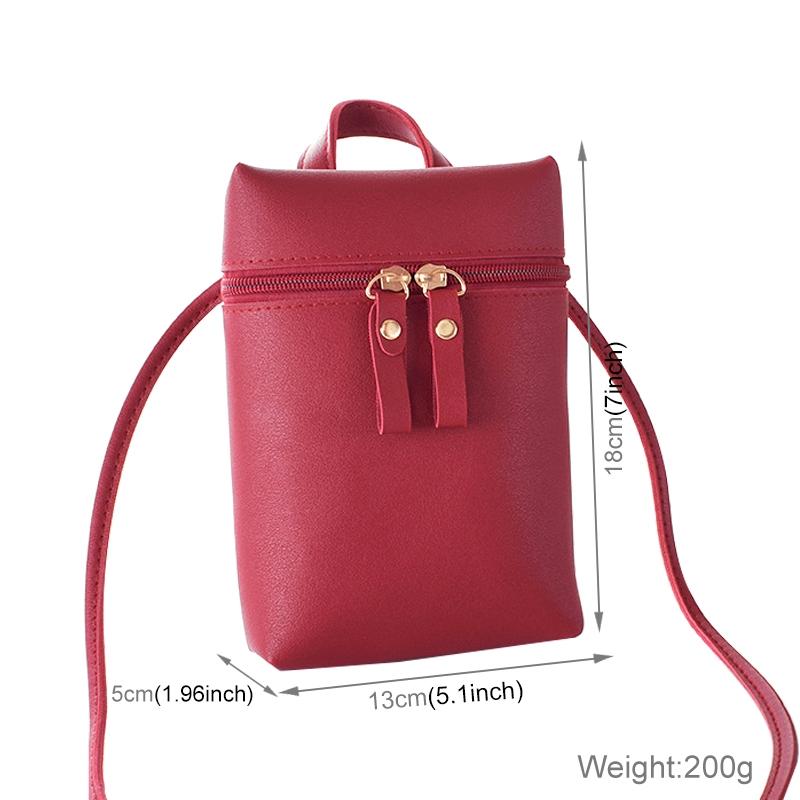 Simple Casual Shoulder Messenger Bag Small Crossbody Bucket Bag For Women - Black