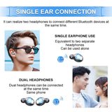 Touch Bluetooth Earphones with Noise Cancelling and Pull-out Charging Box - Low Angle