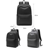 Multifunctional Oxford Laptop Backpack - Cxs-8106 - Black - Side View
