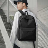 Multifunctional Oxford Laptop Backpack - Cxs-8106 - Black - Low Angle