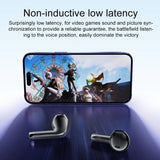 Wireless Bluetooth 5.0 Earbuds - Tws - Black - Top-Down View