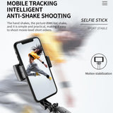Bluetooth Gimbal Stabilizer with Remote and Tripod - Black - Top-Down View
