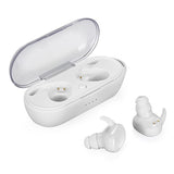 Waterproof Touch Wireless Bluetooth Earphones + Charging Box - Black