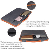 Stylish Laptop Handbag for Macbook & More - Polyester & Nylon - Black - Close-Up Angle
