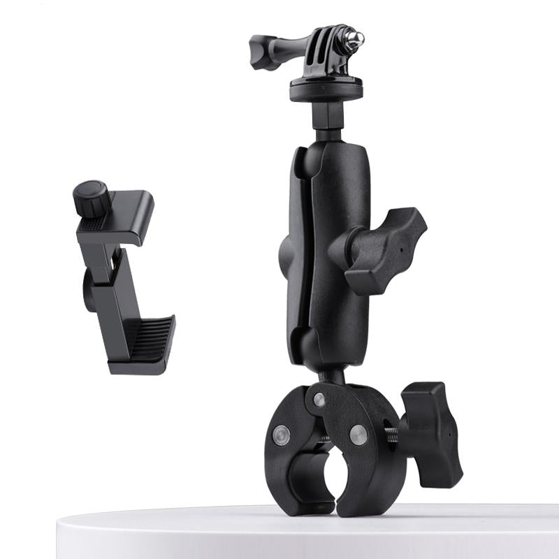 Adjustable 360 Bike Handlebar Mount with Phone Clamp
