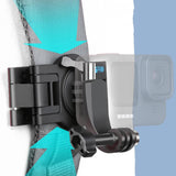 360 Degree Rotating Quick Release Backpack Strap Mount for Gopro Hero 12 - Front View