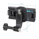 360 Degree Rotating Quick Release Backpack Strap Mount for Gopro Hero 12 - Side View