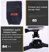 360 Degree Selfie Mount for Action Cameras with Flex Clamp - Rear View