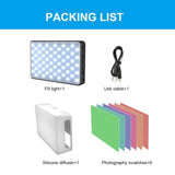 120 Led Live Broadcast Video Light with 6 Colour Filters - Low Angle