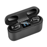 Wireless Bluetooth Headset with 2000mah Charging Case - Touch & Magnetic Charging - Black - Extra Image
