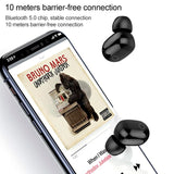 Wireless Bluetooth Headset with 2000mah Charging Case - Touch & Magnetic Charging - Black