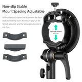 Universal S-Type Flash Bracket For Bowens Mount - Black