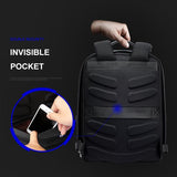 Business Waterproof Anti-Theft Double Shoulder Bag With Usb Port - 27X16.5X40Cm Black - Rear View