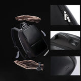 Business Waterproof Anti-Theft Double Shoulder Bag With Usb Port - 27X16.5X40Cm Black - Close-Up Angle