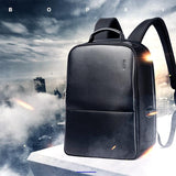 Business Waterproof Anti-Theft Double Shoulder Bag With Usb Port - 27X16.5X40Cm Black - Low Angle