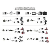 4k Ultra Hd Wifi Sports Camera with 170 Degree Wide Angle Lens and Waterproof Capability - 45-Degree Angle