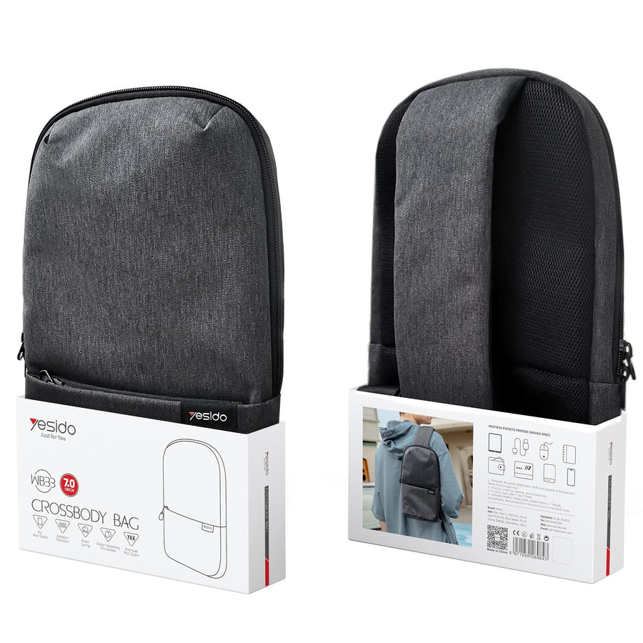 Oxford Cloth Chest Bag Black
