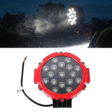 2 Pcs 3500Lm 6500K White Light 17 Led Waterproof Car Boat Marine Work Lights Spotlight Led Bulbs 30 Degrees Adjustable Dc 10 - 30V - Black