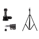 Aluminum Light Stand For Studio Flash - 2.8M Height - Black - Top-Down View