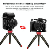 Metal Camera Cage For Canon Eos R10 Stabilizer Rig - Black - Rear View