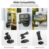 Metal Magnetic Base with 1 / 4 Adapter and Pivot Stand - Close-Up Angle