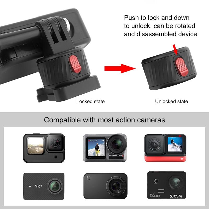 Universal Action Camera Mount Adapter - Compact and Versatile