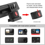 Universal Action Camera Mount Adapter - Compact and Versatile - Rear View