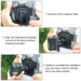 Universal Action Camera Mount Adapter - Compact and Versatile - Close-Up Angle