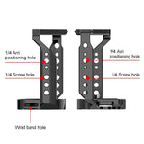 Aluminum Camera Cage For Sony Zv-E1 Stabilizer - Black - 45-Degree Angle