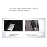 Multi-function Laptop Backpack with Usb Port - Fits 15.6 Macbook Samsung Sony Dell Alienware Chuwi Asus Hp - 46x32x12cm - Black - Rear View